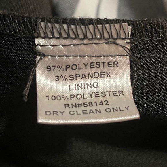 NEW London Times Sheath Dress Black & White Scroll Print Knee Length Party Sz 14 - Picture 8 of 8